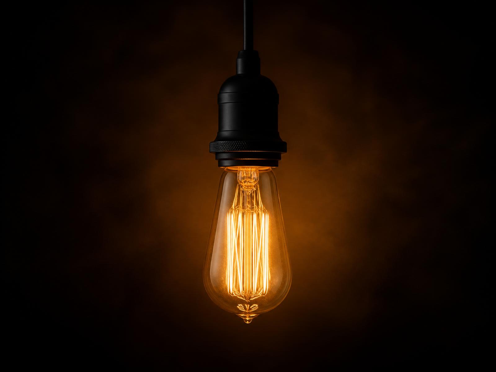 Glowing lightbulb symbolising insight and understanding